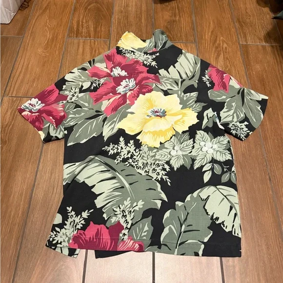 Tommy Bahama Multicolor Floral Silk Shirt - Picture 2 of 3